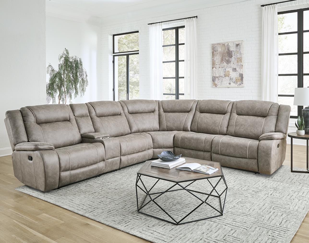 Blake 6-piece Reclining Sectional-Dessert Taupe image 1