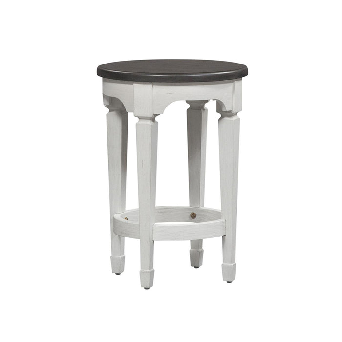 Liberty Allyson Park Console Stool in Wirebrushed White