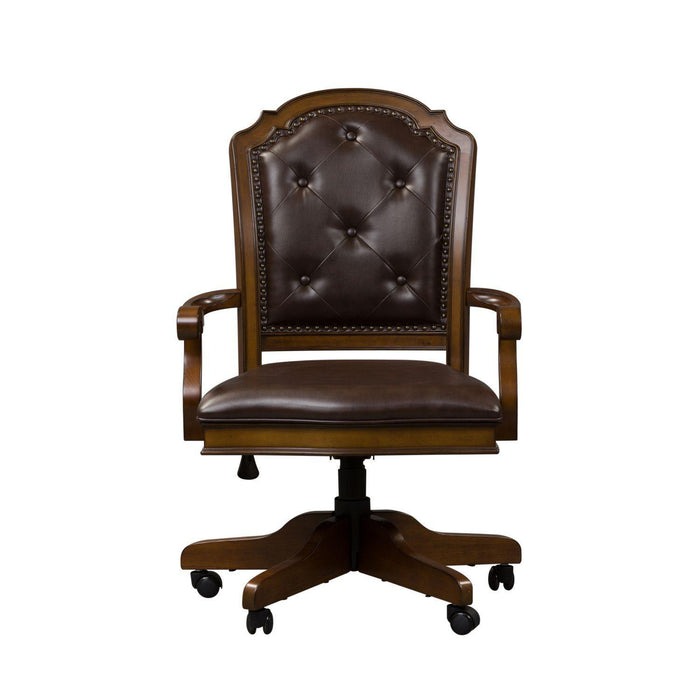 Liberty Amelia Jr Executive Office Chair in Antique Toffee