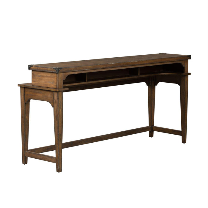Liberty Aspen Skies Console Table in Weathered Brown