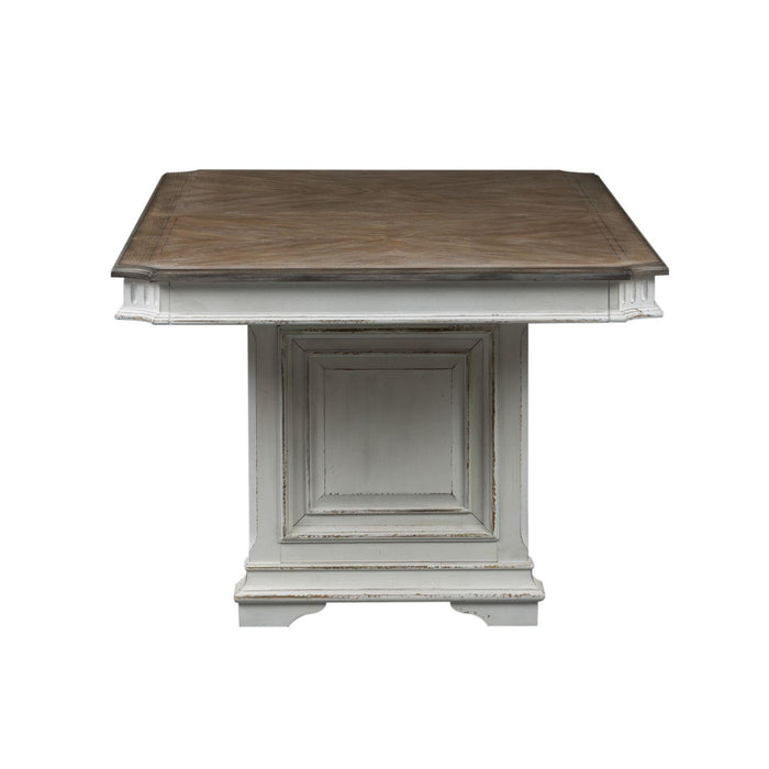 Liberty Furniture Abbey Park Trestle Dining Table in Antique White