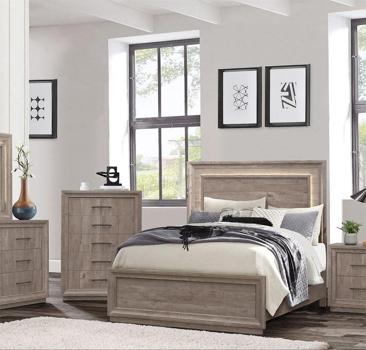 Liberty Furniture Horizons King Panel Bed in Graystone