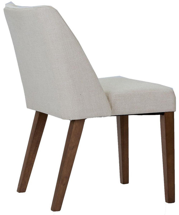 Liberty Furniture Space Saver Nido Chair (Light Tan) in Satin Walnut (Set of 2)