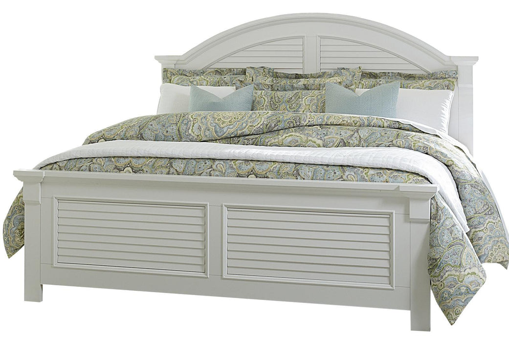 Liberty Furniture Summer House Full Panel Bed in Oyster White