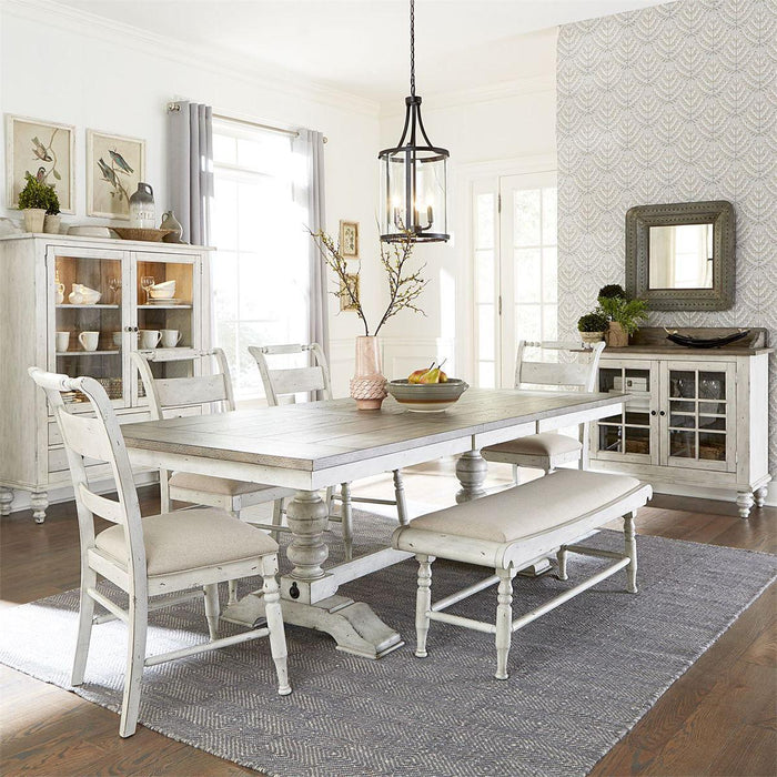 Liberty Furniture Whitney Bench in Weathered Gray