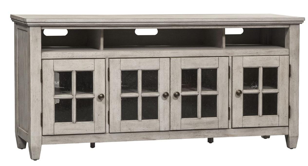 Liberty Heartland 66" TV Stand in Antique White