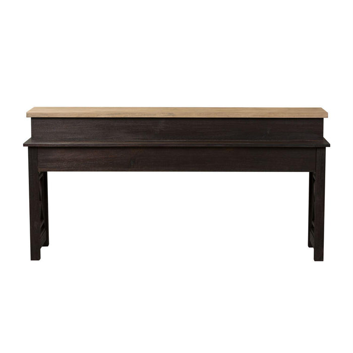 Liberty Heatherbrook Console Bar Table in Charcoal and Ash