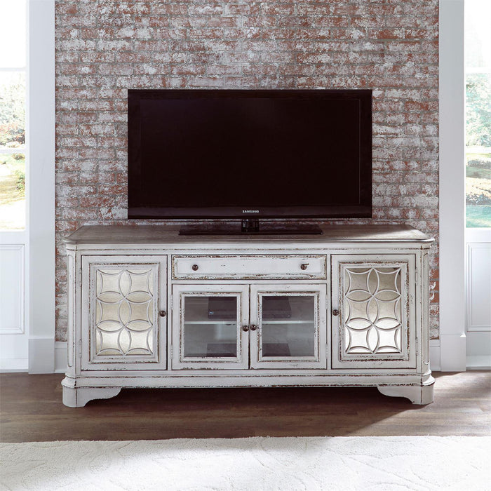 Liberty Magnolia Manor Entertainment TV Stand in Antique White