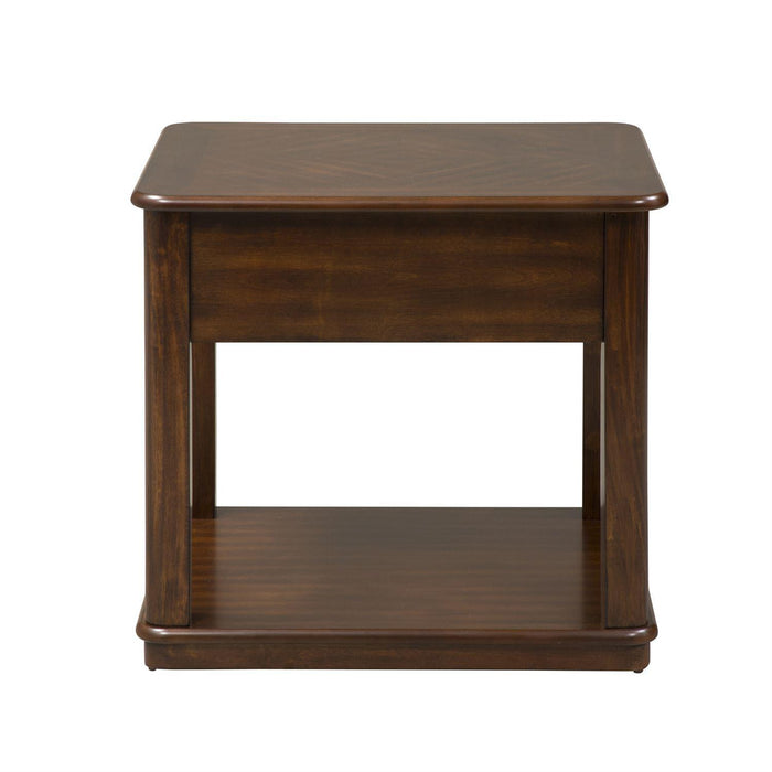 Liberty Wallace End Table in Dark Toffee