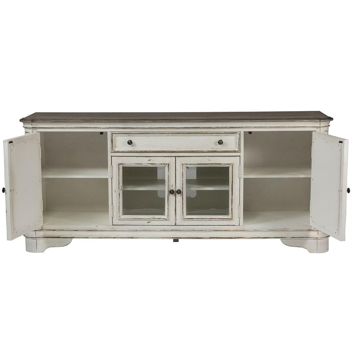 Liberty Magnolia Manor Entertainment TV Stand in Antique White