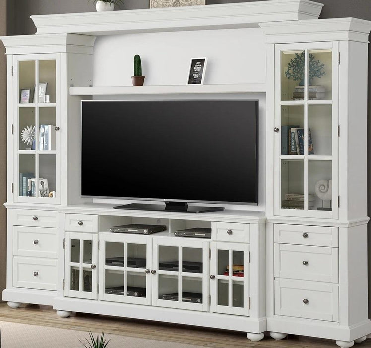 Parker House Cape Cod 4 Piece 63 in. TV Console in Vintage White